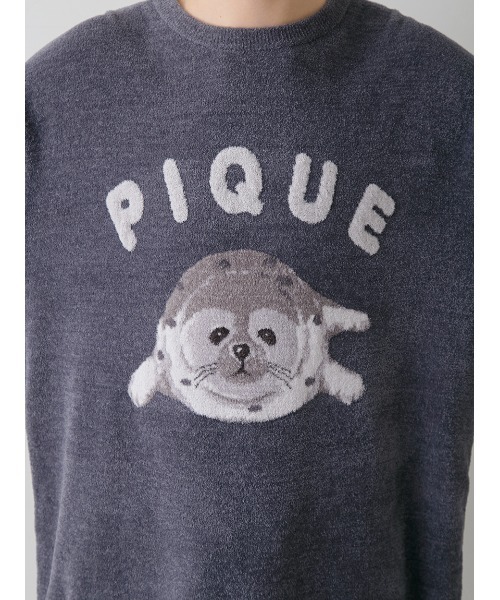 gelato pique（ジェラートピケ）の「【HOMME】あざらしジャガードプル