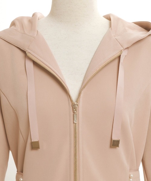 パール付き ウエストベルト ロング マウンテンパーカー（マウンテン