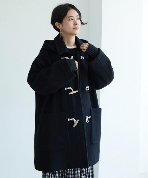 yuni（ユニ ）の「Wool/super100 midle length duffle コート