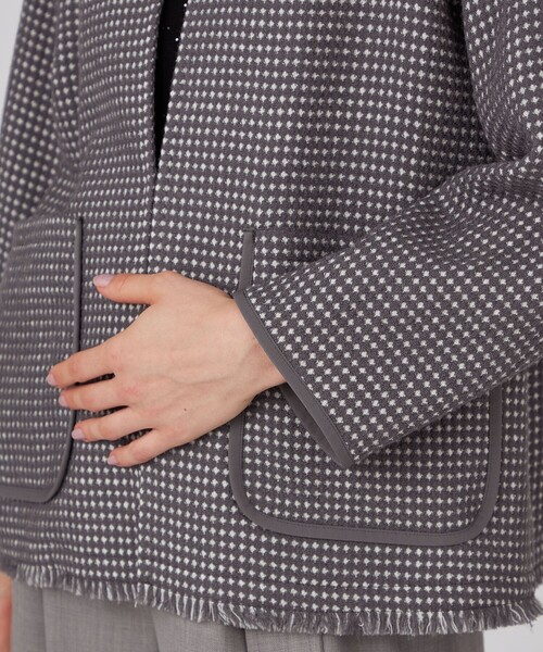 BALLSEY（ボールジィ）の「ワッフルツイード ノーカラージャケット