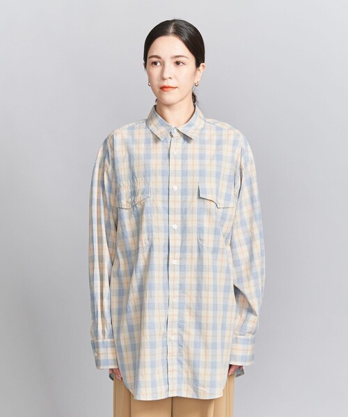 6(ROKU)＞シアー チェック シャツ 6(ROKU)＞シアー チェック シャツ 6