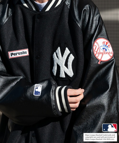 Perushu（ペルーシュ）の「【Perushu×MLB】オーバーサイズスタジャン