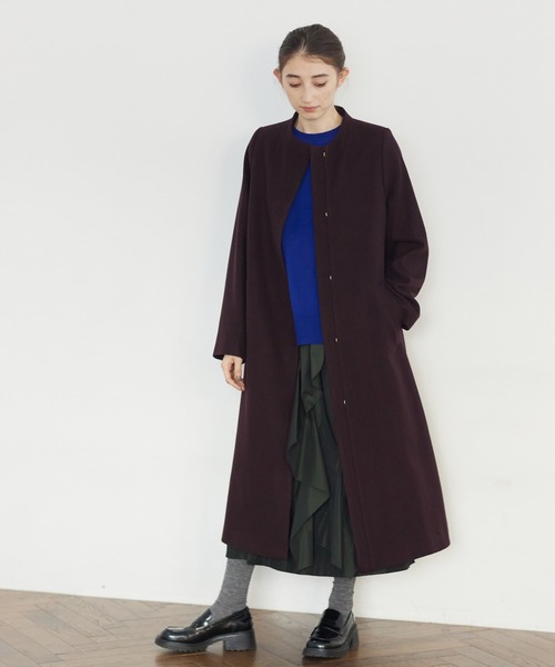 LANVIN en Bleu（ランバンオンブルー）の「ボトルネックウールコート