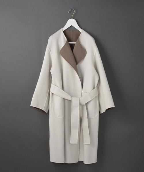 6（ロク）の「＜6(ROKU)＞REVER SEWING GOWN COAT/ｺｰﾄ ：◇（その他