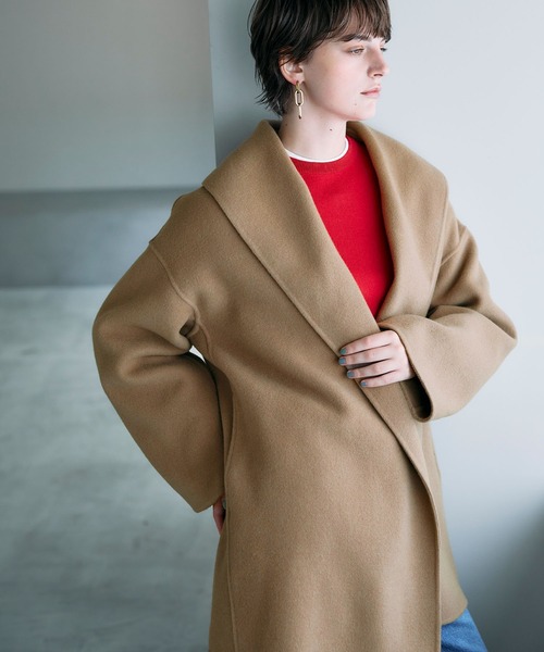 ウールメルトンミドルリバーコート（その他アウター）｜N.O.R.C