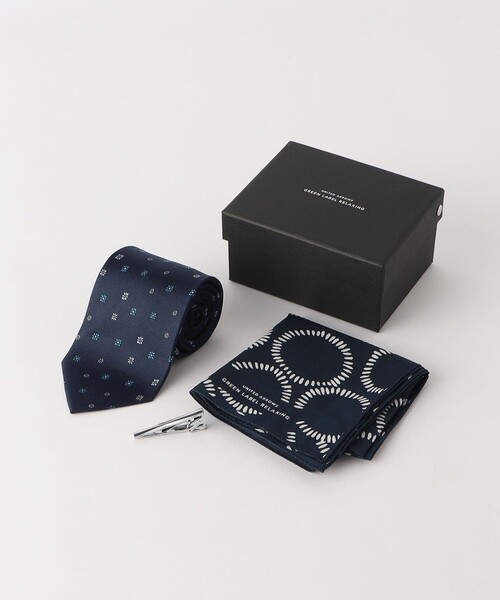 ネクタイ ハンカチ ネクタイピン 3点セット ギフトボックス（ネクタイ