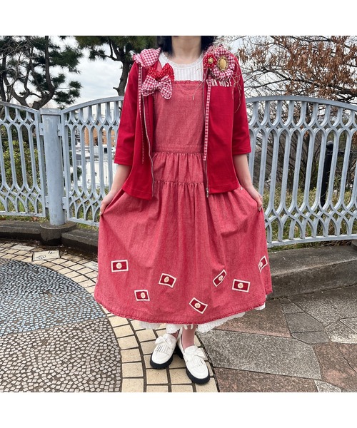 PINK HOUSE（ピンクハウス）の「ひな菊ワッペン使いダンガリー