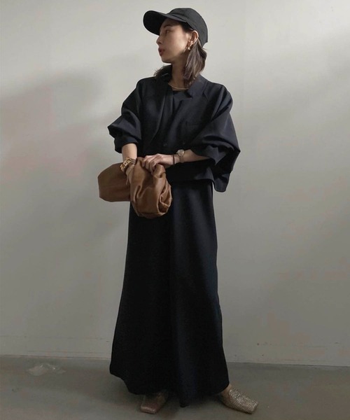 Ameri（アメリ）の「OTONA SHORT JACKET SET UP DRESS（ワンピース