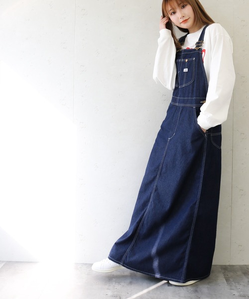 Lee（リー）の「Lee/リー デニムオーバーオールスカート（ジャンパー