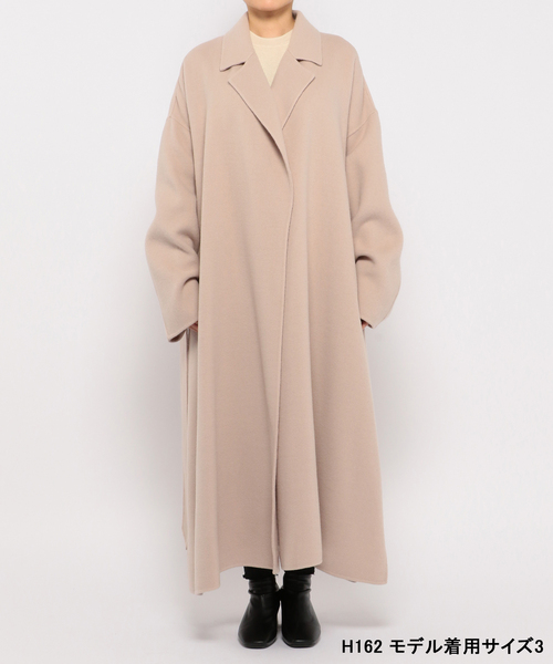 セール】ライトウールリバーロングコート（ダウンジャケット/コート