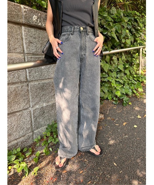 BLACK BY MOUSSY（ブラックバイマウジー）の「□MACHO black denim