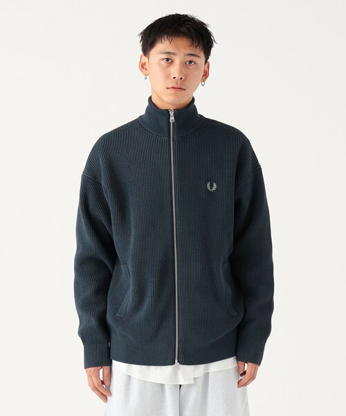 別注】FRED PERRY / ドライバーズニット（カーディガン/ボレロ）｜FRED