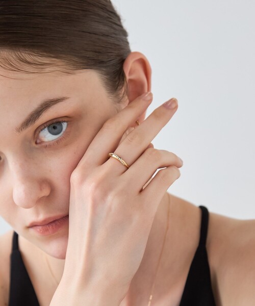 ONLINE Limited] ビジュー クレセントムーン リング（リング）｜ete