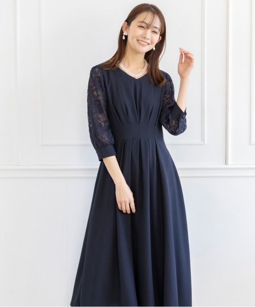 ゼクシィ1月号掲載】ウエストタックフレア 美シルエットドレス/結婚式