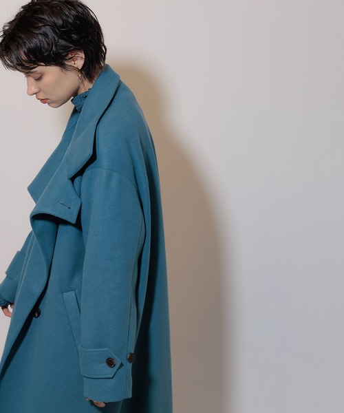セール】スタンドカラーマキシ丈コート（チェスターコート）｜Limue
