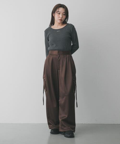 セール】サテンカーゴパンツ（その他パンツ）｜SENSE OF PLACE by