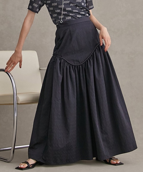 ジャガードボリュームギャザースカート（スカート）｜PUBLIC TOKYO