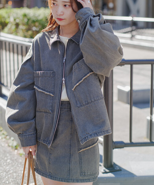 Kastane（カスタネ）の「【セットアップ対応】デニムダブルZIP