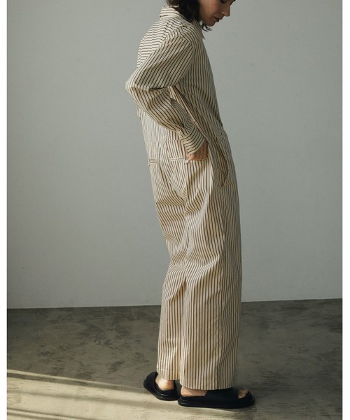 anuke（アンヌーク）の「Stripe Combinaison（サロペット