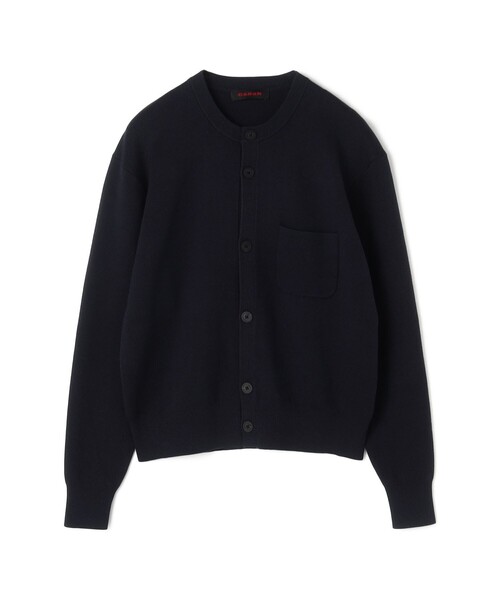 CABaN コットンカシミヤ ポケットクルーネックカーディガン（ニット