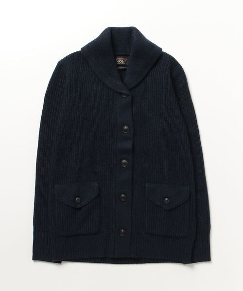 RRL（ダブル アール エル）の「カシミヤ ショール カラー カーディガン