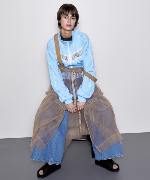 MAISON SPECIAL（メゾンスペシャル）の「Lace Docking Jersey Tops