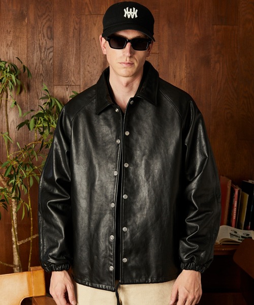Schott/ショット/LEATHER COACH JACKET/レザー コーチジャケット