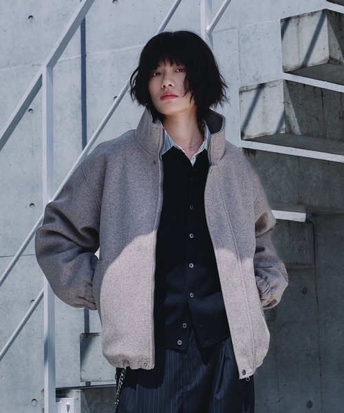 セール】STAND NECK SHAGGY BLOUSON / スタンドネックシャギーブルゾン