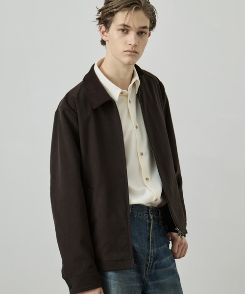 マイクロスエード ジップブルゾン ｜短丈/大人気/キュプラ/ムレ防止/春