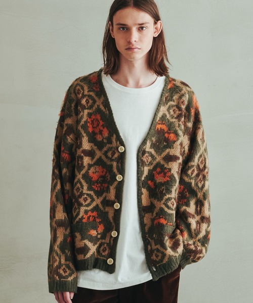 Revo.（レボ）の「Revo. モヘアタッチ オリエンタルパターン 総柄