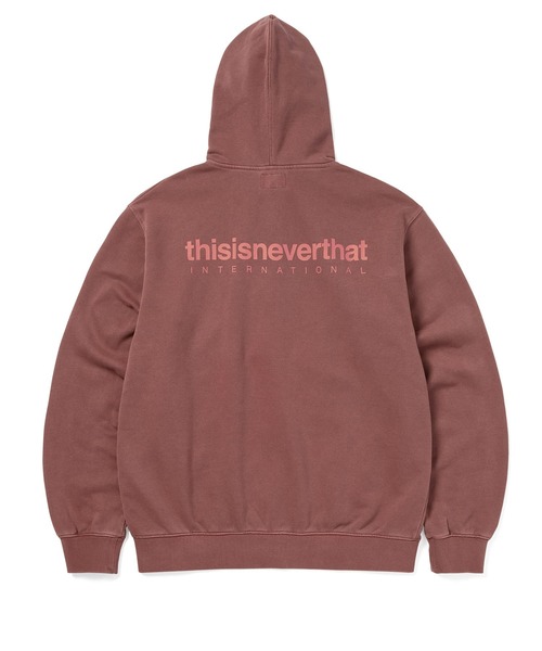 INTL. Logo Zip Up Hoodie（パーカー）｜thisisneverthat（ディスイズ