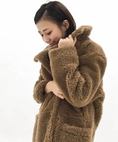 YVES SALOMON（イブサロモン）の「*YVES SALOMON OVERSIZE W MOUTON