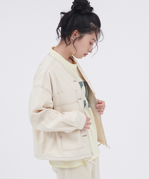 Dickies/ディッキーズ コットンツイル ドロストノーカラージャケット