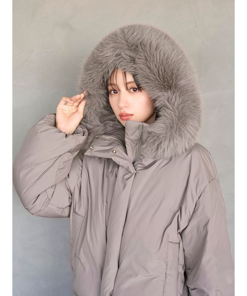 セール】【WEB限定カラーあり】西川フードファーショートダウン