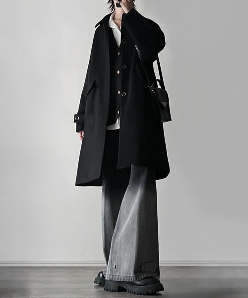Beaver melton over soutien collar coat / ビーバーメルトンオーバー