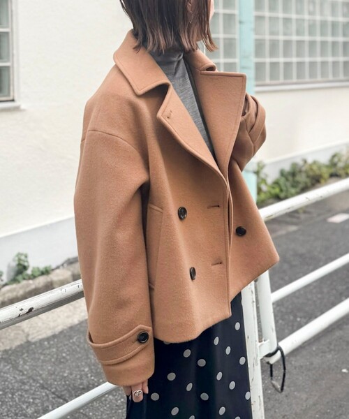 NOLLEY'S（ノーリーズ）の「ウールカシミヤダブルブレストコート