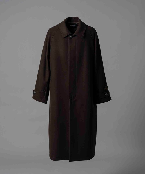 UNISEX》Super170s Prime-Over Melton Balmachan Coat/プライム