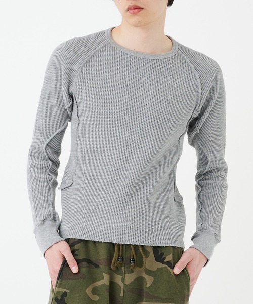 WAFFLE THERMAL LONG SLEEVE T-SHIRT（Tシャツ/カットソー）｜NVRFRGT