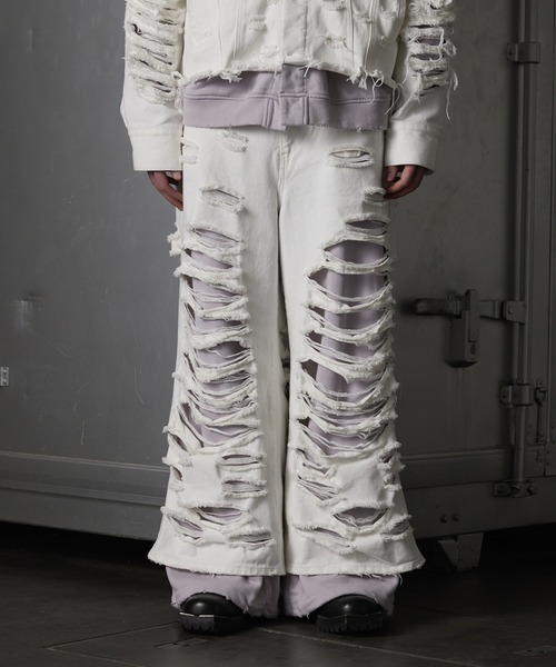 GRANCY（グランシー）の「【GRANCY】Sweat Docking Design Damage