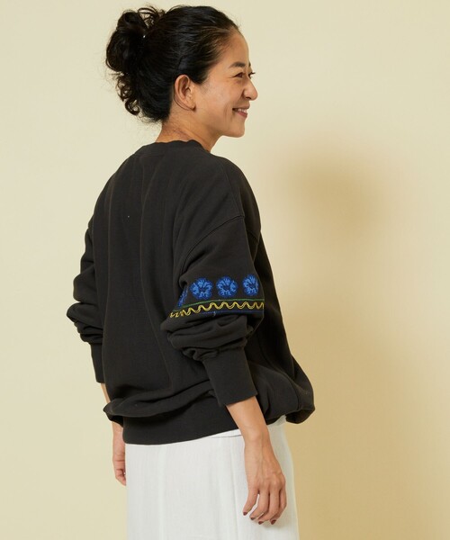 Freada/フリーダ クロスステッチ刺繍 カレッジスウェット 【公式通販】