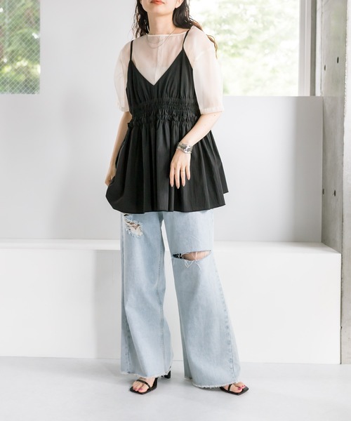 mystic（ミスティック）の「シャーリングキャミソール（キャミソール