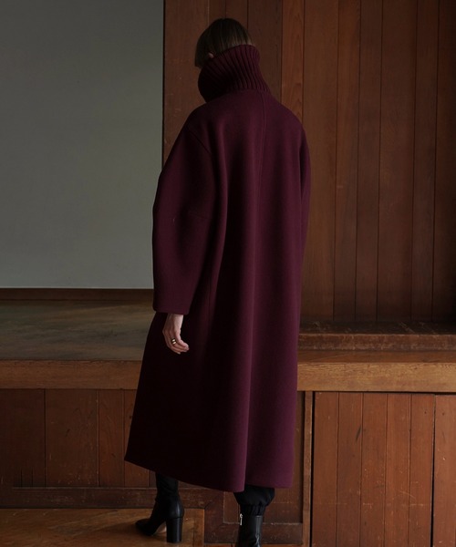CLANE（クラネ）の「RIB COLLAR WOOL LONG COAT（その他アウター