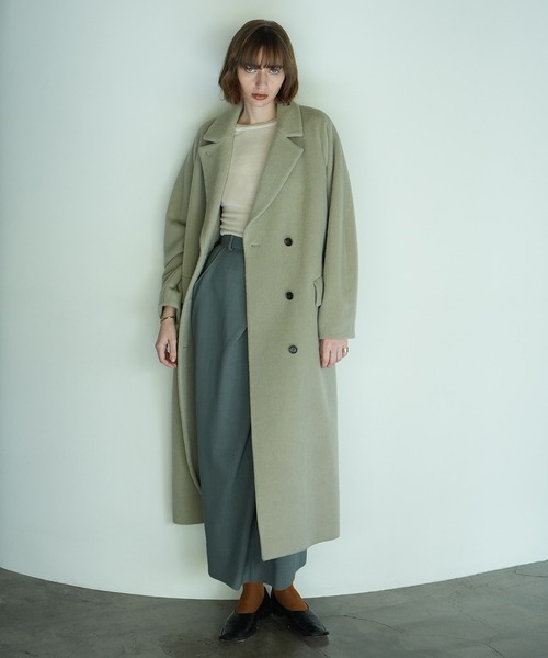 セール】DOUBLE WOOL LONG COAT（チェスターコート）｜CLANE（クラネ