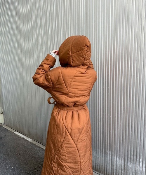 Ameri（アメリ）の「WAVE STITCH HEAT POLAK LONG COAT（その他