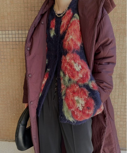 Ameri（アメリ）の「VERONICA JACQUARD KNIT CARDIGAN（ニット