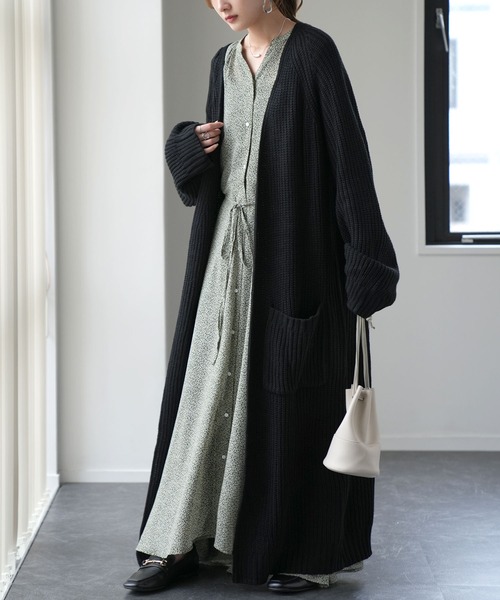 超ロングカーディガン（カーディガン/ボレロ）｜HUG.U（ハグユー）の