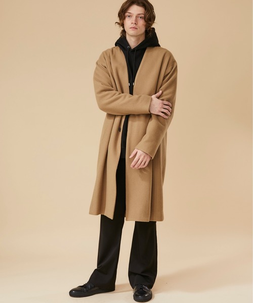 STUDIOUS（ステュディオス）の「【STUDIOUS】ソフトメルトンノーカラー