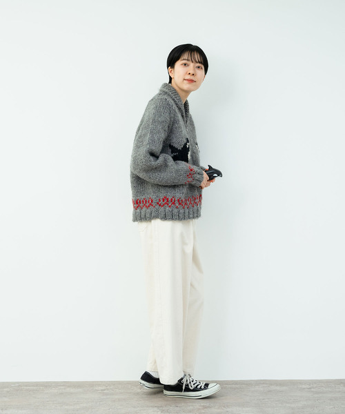 PAR ICI（パーリッシィ）の「ネパール手編み シャチインターシャ