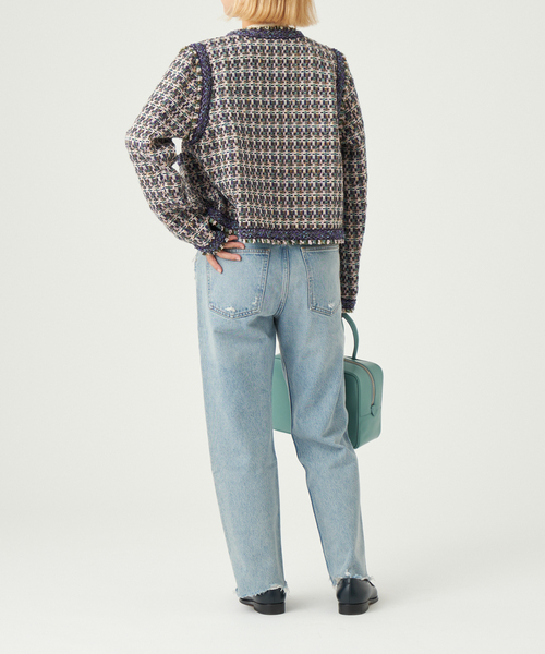 セール】IENA LA BOUCLE LINTON ブライトツイードジャケット（ノー