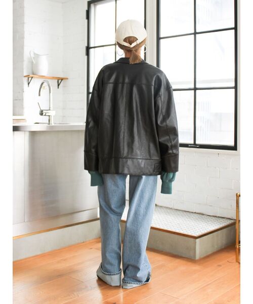 Ungrid（アングリッド）の「ヴィンテージフェイクレザーブルゾン